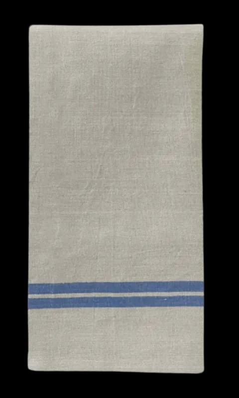 100% Linen Napkins, 20 x 20 Inches, Set of 4 – Blue Stripe Table Napkins - Premium Flour Sack Towels and Kitchen Linens