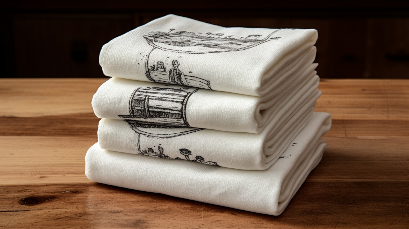 How To Stamp Flour Sack Towels