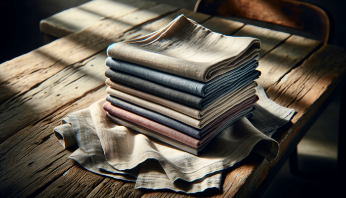 High-Quality Striped Linen Napkins Discount