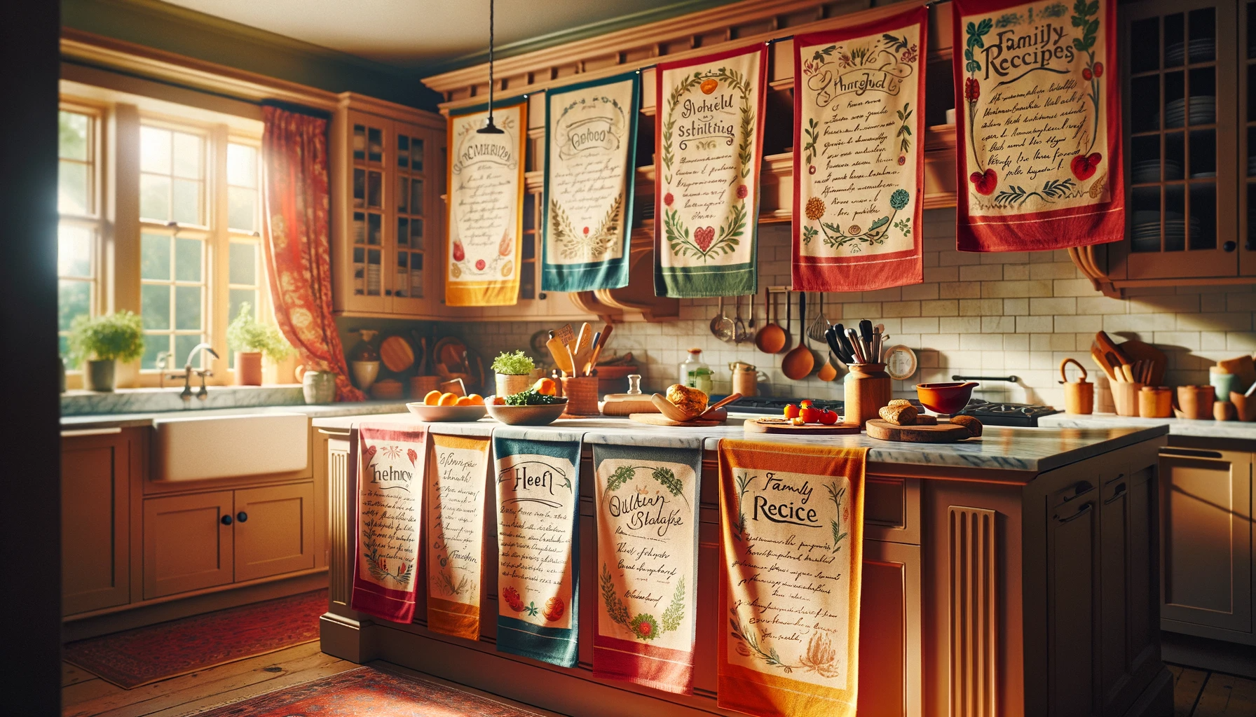 Rustic Tea Towels.  Screen printing, Trendy kitchen colors, Dish
